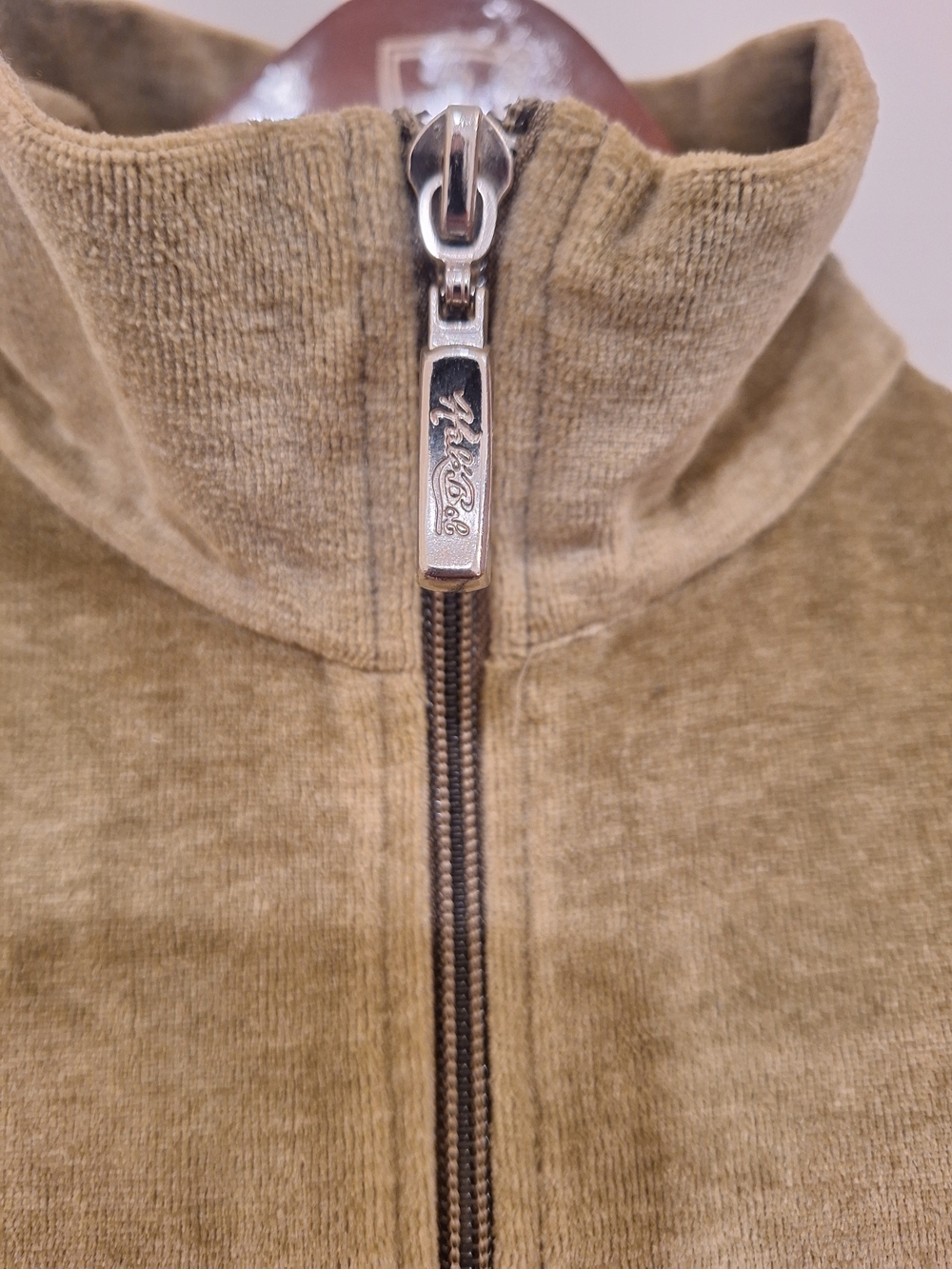 Hale Bob Olive Green Velour Track Jacket with White Stripes - Picture 3 of 11